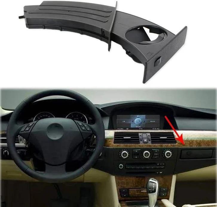 BMW 5-Serie E60/E61 04–10 voorste bekerhouder links, Auto-onderdelen, Interieur en Bekleding, Nieuw, BMW