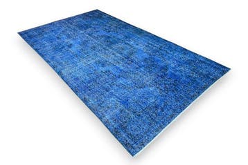 Geen minimumprijs! Blauwe vintage - Vloerkleed - 290 cm -, Huis en Inrichting, Nieuw