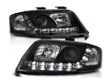 Koplampen Daylight Black geschikt voor Audi A6, Verzenden, Nieuw, Audi