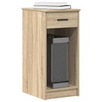 vidaXL Computertorenstandaard met lade 35x45x77 cm sonoma, Verzenden, Nieuw