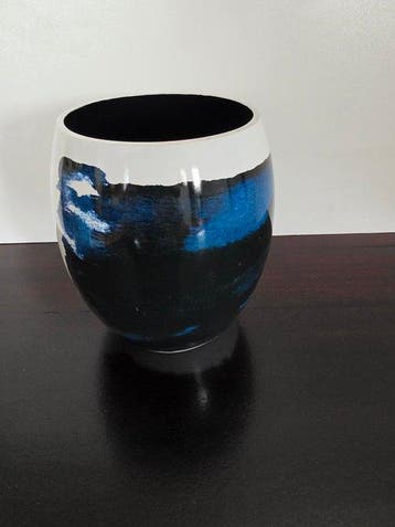 Stelton - Vaas (3) - Stockholm Aquatische-serie - Aluminium,, Antiek en Kunst