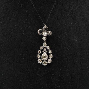 Hanger - 14 karaat Zilver, Geel goud
