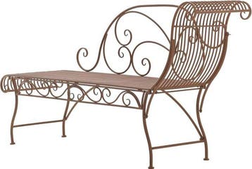 Sofa - Smeedijzer - gerestaureerde ijzeren wieg, Antiek en Kunst