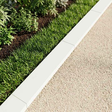vidaXL Afdekprofiel voor tuinranden 2 st 100 x 15 x 5 cm, Verzenden, Nieuw