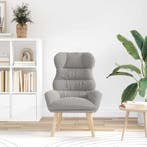 vidaXL Fauteuil Lichtgrijs 69 x 74 x 93 cm Sherpa Stof, Verzenden, Nieuw