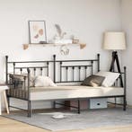 vidaXL Bedframe voor een daybed Zwart 90 x 200 cm Staal, Huis en Inrichting, Verzenden, Nieuw