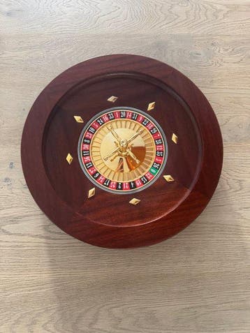 Attribuito a Renzo Romagnoli - Table de jeux - Acajou - Roue