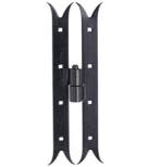 Paumelle Zwaluw DIN rechts 350mm ijzer zwart, Nieuw