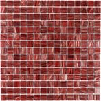 Wand & Vloer Mozaïek Tegels Factory Glas Rood - Matje 32,.., Doe-het-zelf en Bouw, Tegels, Nieuw, Ophalen of Verzenden, 20 tot 40 cm