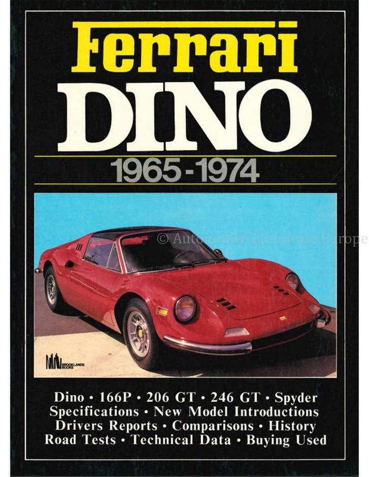 FERRARI DINO 1965-1974 ( BROOKLANDS), Boeken, Auto's | Boeken