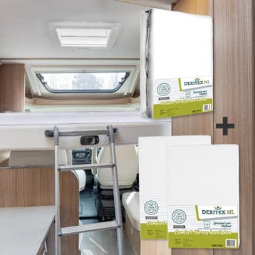 Textielpakket Hefbed 1 Molton + 2 Jersey hoeslakens - 1, Nieuw, Eenpersoons, Wit