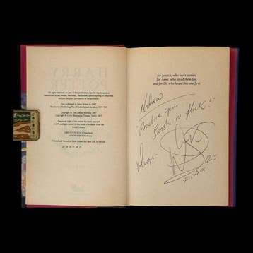 J.K. Rowling / and inscribed by actor Warwick Davis - Harry