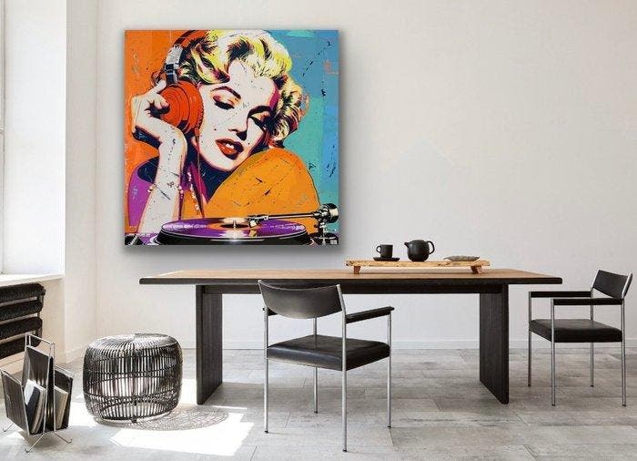 ERIC BRUMETTE - DJ MARILYN - TOILE L - LIMITED EDITION, Antiquités & Art, Art | Objets design