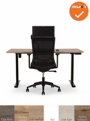 Base zit-sta bureau - elektrisch verstelbaar - maat en kleur, Ophalen of Verzenden, Bureau