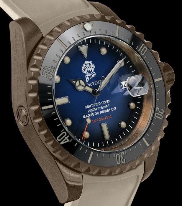 Tecnotempo - Automatic Diver 2000M Diving Helmet - Limited, Handtassen en Accessoires, Horloges | Heren