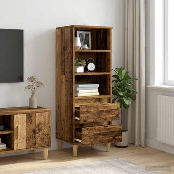 vidaXL Highboard Oud hout 40 x 36 x 110 cm Bewerkt hout, Maison & Meubles, Armoires | Dressoirs, Verzenden