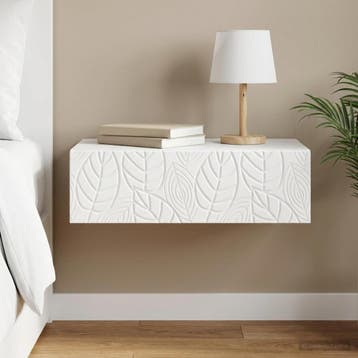 vidaXL Wandgemonteerde Zijtafel Wit 87,5 x 34,5 x 17 cm, Verzenden