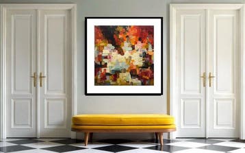 Dam Domido - Abstraction 215 - 80x80x3.5 cm - Ready to hang