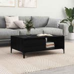 vidaXL Salontafel Zwart eiken 90 x 60 x 35 cm Bewerkt hout, Huis en Inrichting, Tafels | Salontafels, Verzenden, Nieuw
