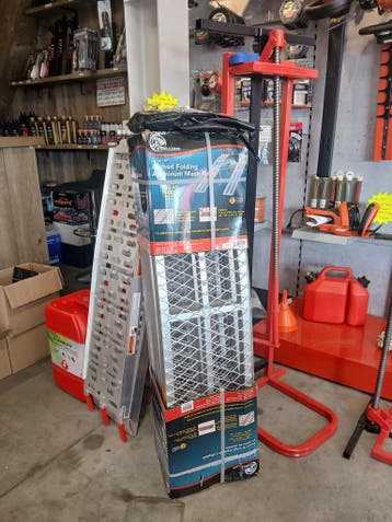 Oprijplaten en zitmaaier lift, Ophalen of Verzenden