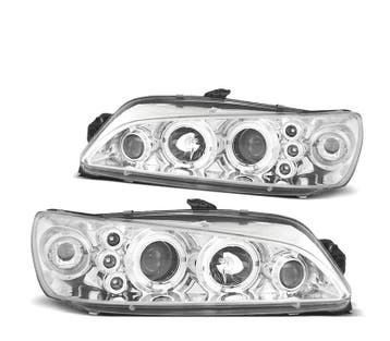 PHARES PEUGEOT 306 97-01 ANGEL EYES FOND CHROMÉ, Verzenden