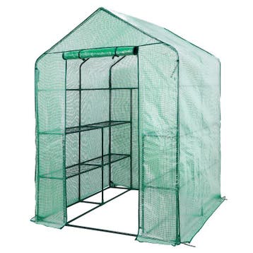Lendo Online Tuinkas met Folie 143×143×195 cm PE Staal, Verzenden, Nieuw
