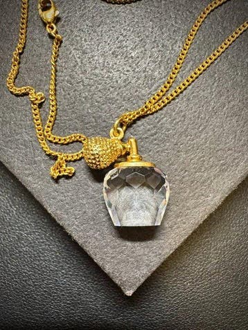 Swarovski - Métal, cristal - Collier - Flacon de parfum en