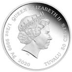 Tuvalu. 50 Cents 2020, Always Together, Proof 15,553g (.999)