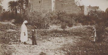 Eugène Michel (XIX/XX) - Habitations et jardins arabes près