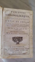 Guillaume Marcel - Tablettes chronologiques... - 1696, Antiek en Kunst