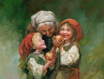 Mar Ríos (XX) - Amor de anciana, Antiek en Kunst, Kunst | Schilderijen | Klassiek