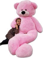 Knuffelbeer Roze 220cm XXL - 59% korting, retour deal!, Verzenden, Gebruikt, Beer