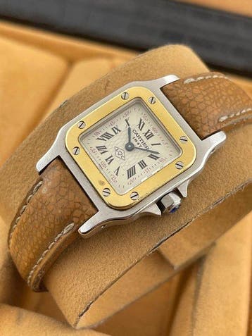 Cartier - Santos Galbée 150th Anniversary Edition - Ref., Handtassen en Accessoires, Horloges | Heren, Nieuw