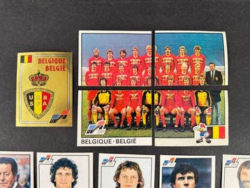 1984 Panini #82/106 Euro 84 - Belgium complete team with