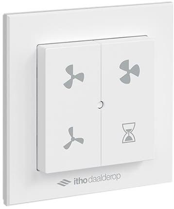 Itho RFT draadloze afstandsbediening WIT voor CVE woonhuisve, Doe-het-zelf en Bouw, Verzenden, Nieuw