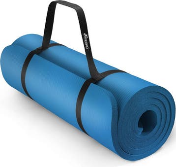 Yogamat - Fitness mat - Sportmat - Yoga mat extra dik - Blau, Verzenden, Nieuw