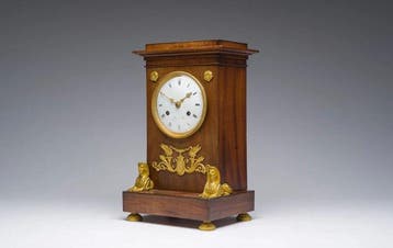 Tafelklok - Colin, Paris Empire - Mahonie - 1800-1850 -, Antiek en Kunst