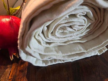 Drap de lit (2) - 280 cm - 250 cm - Draps anciens