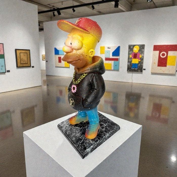 Orima Pop Art - BART Simpson Urban style Street Art, Antiek en Kunst, Kunst | Designobjecten