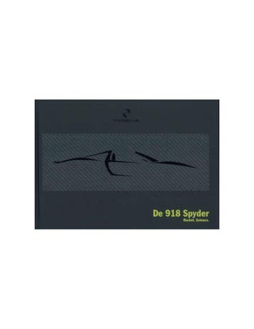 2015 PORSCHE 918 SPYDER HARDCOVER BROCHURE NEDERLANDS, Nieuw