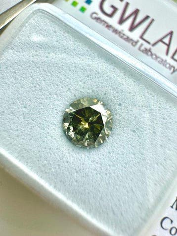 Zonder minimumprijs - 1 pcs Diamant (Natuurlijk gekleurd) -