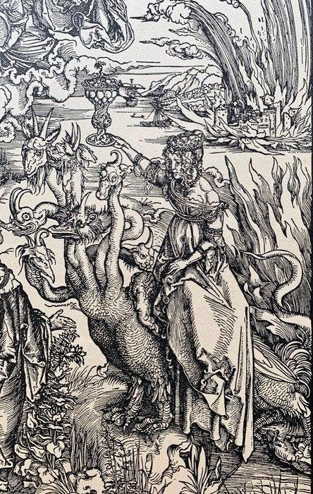 Albrecht Durer (1471-1528), after - Meretrice di Babilonia, Antiek en Kunst, Antiek | Overige Antiek