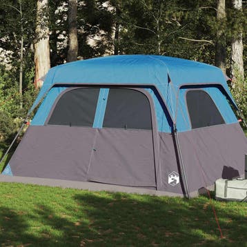 vidaXL Gezinstent 6-persoons waterdicht blauw, Verzenden