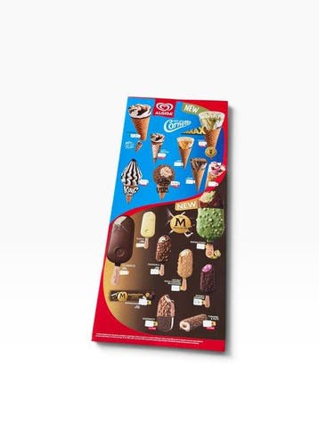 Algida - Pannello Gelati - Reclamebord - Metaal