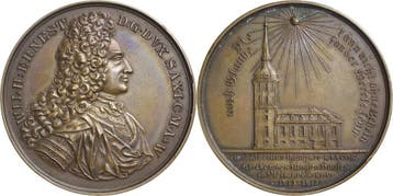 Brons medaille 1913 Sachsen-weimar-eisenach Wilhelm Ernst..., Verzenden, België