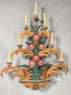 Lampe murale - Offrande de fleurs - Fer - Vénitien - 120 cm