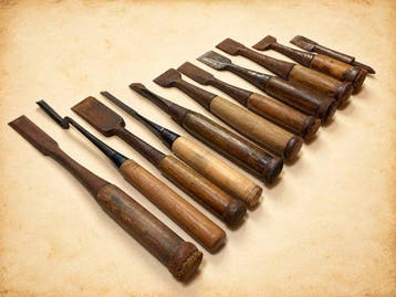 Vintage Japanese Woodworking Chisels (Nomi) -