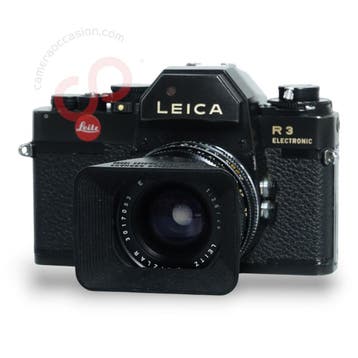 Leica R3 Electronic + Leica Elmarit - R 28mm 2.8 11204 -..., Ophalen of Verzenden, Gebruikt, Overige Merken