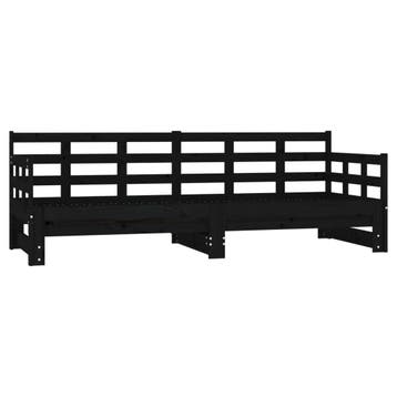 Slaapbank 2x90x190cm - Retour deal, pak die 54% korting, Gebruikt, 90 cm, Verzenden, Zwart