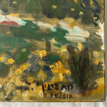Ruth Feigin (XX) - Expressive mediterrane Hügellandschaft